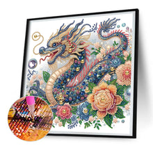 Load image into Gallery viewer, Gorgeous Dragon 30*30CM(Canvas) Partial Special Shaped Drill Diamond Painting
