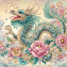 Load image into Gallery viewer, Gorgeous Dragon 30*30CM(Canvas) Partial Special Shaped Drill Diamond Painting
