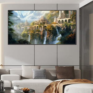 Wonderland Castle 80*40CM(Canvas) Full Round Drill Diamond Painting