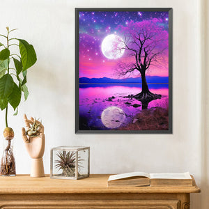 Mysterious Night Scene 30*40CM(Canvas) Full Round Drill Diamond Painting