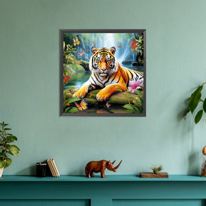 Forest Tiger 30*30CM(Canvas) Full Round Drill Diamond Painting