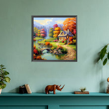 Load image into Gallery viewer, Garden House 30*30CM(Canvas) Full Round Drill Diamond Painting
