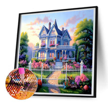 Load image into Gallery viewer, Garden House 30*30CM(Canvas) Full Round Drill Diamond Painting
