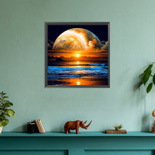 Load image into Gallery viewer, Moonlight By The Sea 30*30CM(Canvas) Full Round Drill Diamond Painting
