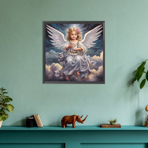 Angel Girl 30*30CM(Canvas) Full Round Drill Diamond Painting