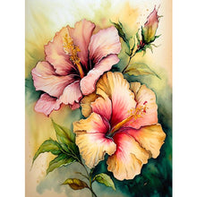 Load image into Gallery viewer, Hibiscus Flower 30*40CM(Canvas) Full Square Drill Diamond Painting
