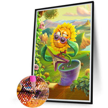 Load image into Gallery viewer, Funny Sunflower 45*60CM(Canvas) Full Square Drill Diamond Painting
