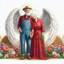 Load image into Gallery viewer, Angel Old Couple 45*45CM(Canvas) Full Square Drill Diamond Painting
