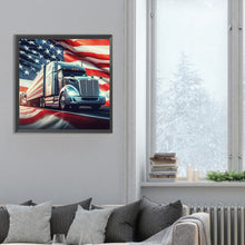 Load image into Gallery viewer, American Flag 30*30CM(Canvas) Full Round Drill Diamond Painting
