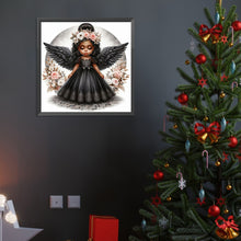 Load image into Gallery viewer, Black Angel Girl 40*40CM(Canvas) Full Round Drill Diamond Painting
