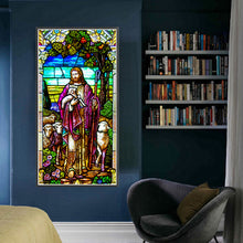 Load image into Gallery viewer, Glass Painting-Fr. - 50*100CM 11CT Stamped Cross Stitch
