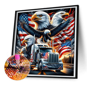 American Eagle 30*30CM(Canvas) Full Round Drill Diamond Painting