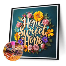 Load image into Gallery viewer, Sweet Family Calligraphy And Painting 30*30CM(Canvas) Full Round Drill Diamond Painting
