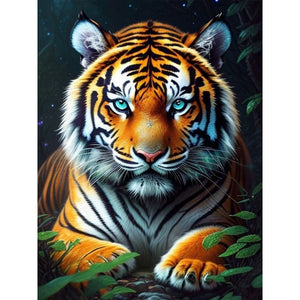 Tiger 30*40CM(Canvas) Full Round Drill Diamond Painting