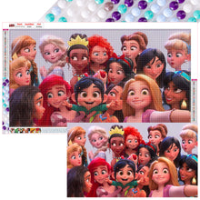 Load image into Gallery viewer, Disney Princess Collection 70*40CM(Canvas) Full Round Drill Diamond Painting
