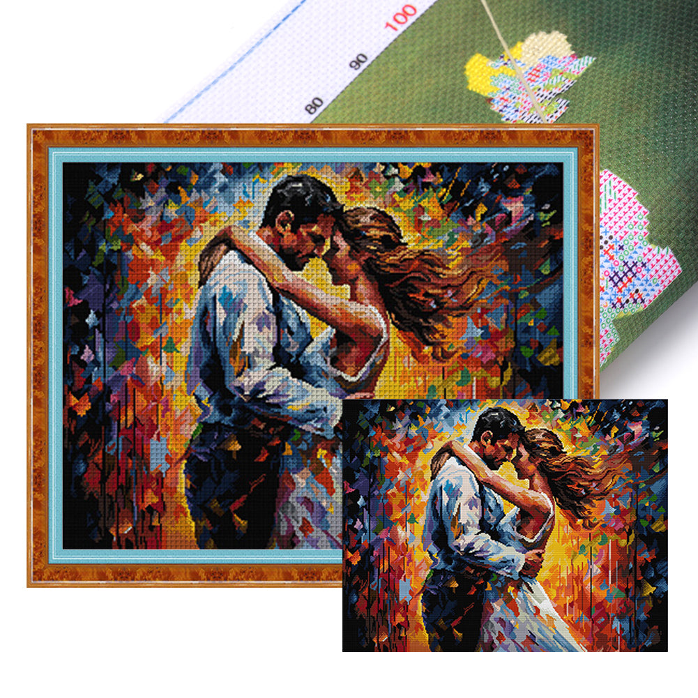 Fall In Love - 63*52CM 14CT Stamped Cross Stitch