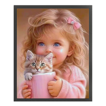 Load image into Gallery viewer, Blonde Little Girl - 40*50CM 14CT Counted Cross Stitch
