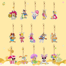 Load image into Gallery viewer, 15PCS Double Sided Diamond Painting Keychain for Beginners (Cartoon Animals)
