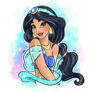 Disney Princess-Princess Jasmine - 40*40CM 9CT Stamped Cross Stitch