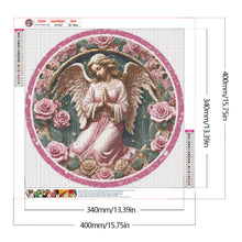 Load image into Gallery viewer, Pink Flower Angel 30*30CM(Canvas) Full Round Drill Diamond Painting
