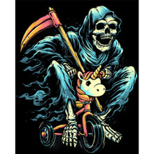 Load image into Gallery viewer, Skeleton Man Riding A Bicycle - 45*55CM 11CT Stamped Cross Stitch
