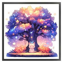 Load image into Gallery viewer, Cat Under Tree - 50*50CM 11CT Stamped Cross Stitch
