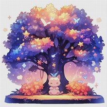 Load image into Gallery viewer, Cat Under Tree - 50*50CM 11CT Stamped Cross Stitch
