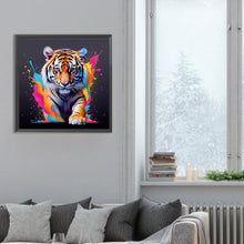 Load image into Gallery viewer, Tiger And Paint 30*30CM(Canvas) Full Round Drill Diamond Painting
