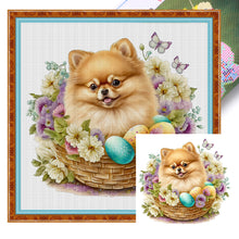 Load image into Gallery viewer, Puppy - 30*30CM 18CT Stamped Cross Stitch
