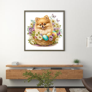 Puppy - 30*30CM 18CT Stamped Cross Stitch