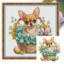 Load image into Gallery viewer, Puppy - 30*30CM 18CT Stamped Cross Stitch
