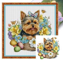 Load image into Gallery viewer, Puppy - 30*30CM 18CT Stamped Cross Stitch
