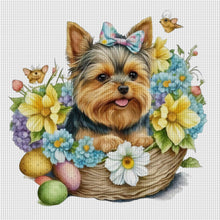 Load image into Gallery viewer, Puppy - 30*30CM 18CT Stamped Cross Stitch
