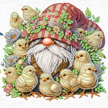 Load image into Gallery viewer, Easter Garden Gnome 30*30CM(Canvas) Partial Special Shaped Drill Diamond Painting
