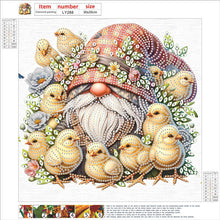 Load image into Gallery viewer, Easter Garden Gnome 30*30CM(Canvas) Partial Special Shaped Drill Diamond Painting
