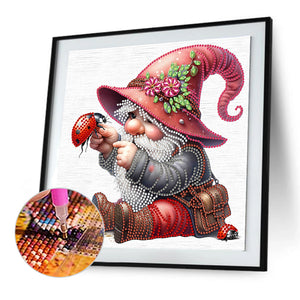 Easter Garden Gnome 30*30CM(Canvas) Partial Special Shaped Drill Diamond Painting