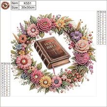 Load image into Gallery viewer, Biblical Wreath 30*30CM(Canvas) Partial Special Shaped Drill Diamond Painting
