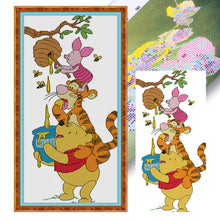 Load image into Gallery viewer, Steal Honey - 21*43CM 14CT Stamped Cross Stitch
