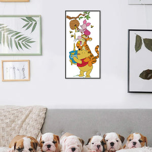 Steal Honey - 21*43CM 14CT Stamped Cross Stitch