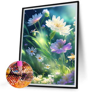 Flowers And Grass 30*40CM(Canvas) Full Round Drill Diamond Painting