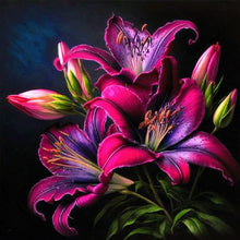 Load image into Gallery viewer, Lily 30*30CM(Canvas) Full Round Drill Diamond Painting
