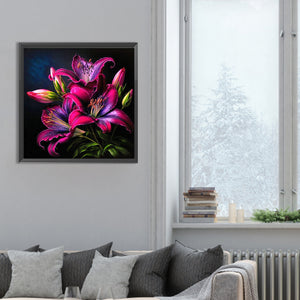 Lily 30*30CM(Canvas) Full Round Drill Diamond Painting