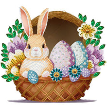 Load image into Gallery viewer, Basket Bouquet With Easter Eggs 30*30CM(Canvas) Partial Special Shaped Drill Diamond Painting
