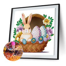 Load image into Gallery viewer, Basket Bouquet With Easter Eggs 30*30CM(Canvas) Partial Special Shaped Drill Diamond Painting
