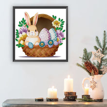 Load image into Gallery viewer, Basket Bouquet With Easter Eggs 30*30CM(Canvas) Partial Special Shaped Drill Diamond Painting
