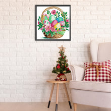 Load image into Gallery viewer, Basket Bouquet With Easter Eggs 30*30CM(Canvas) Partial Special Shaped Drill Diamond Painting
