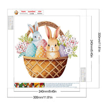 Load image into Gallery viewer, Basket Bouquet With Easter Eggs 30*30CM(Canvas) Partial Special Shaped Drill Diamond Painting
