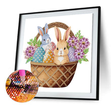 Load image into Gallery viewer, Basket Bouquet With Easter Eggs 30*30CM(Canvas) Partial Special Shaped Drill Diamond Painting
