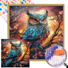 Load image into Gallery viewer, Owl On Tree Branch 40*40CM(Picture) Full AB Round Drill Diamond Painting
