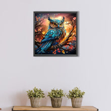 Load image into Gallery viewer, Owl On Tree Branch 40*40CM(Picture) Full AB Round Drill Diamond Painting
